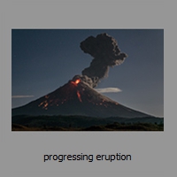 progressing eruption